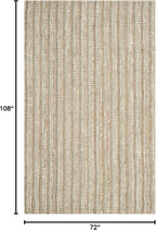 SAFAVIEH Area Rug 6x9 - Natural Fiber Collection - Sage & Natural Brown, Handmade Jute, Farmhouse Style, Chunky Textured Thick Pile (NF447S)