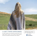 Benevolence LA Authentic Handwoven Mexican Blanket | Yoga Blankets, Outdoor, Picnic, Beach, Camping | Equestrian Saddle | Serape 50x70 inches - Sand, Pack of 1