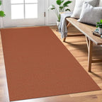 EARTHALL Woven Area Rug 3x5 Ft Washable Rugs for Entryway Braided Non Slip Rubber Backed Throw Rugs Door Mat Indoor Outdoor Entrance Cotton Carpet for Kitchen Foyer Front Door, Rustic Orange/Tan
