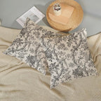 Black Floral Bird Pillow Covers 18x18 Set of 2 Chinoiserie Throw Pillows Black Vintage Flowers Bird Decorative Pillow Cases Outdoor Chinoiserie Decor Farmhouse Cushion Case for Couch Sofa