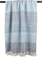 DII Diamond Stitch Woven Throw, Organic Modern, 50 x 60, Aqua