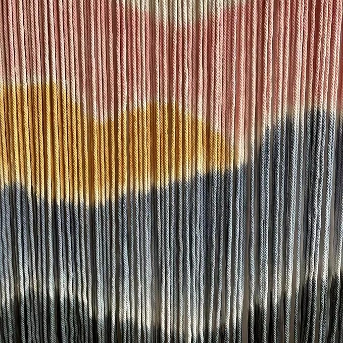 laddawan Extra Large Macrame Wall Hanging Dip-Dyed Tapestry Modern Wooden Home Wall Art For Living room Boho Handmade Wall Decor For Bedroom (Yellow)