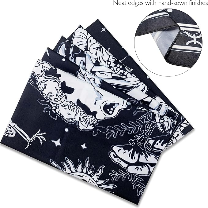 OIOVOIO The Lovers Tapestry Gothic Wall Tapestries Black and White Skeleton Mushroom Grunge Dark Witchy Wall Hanging for Home Decor Aesthetic Bedroom Living Room Dorm Decor (59"x51", Lovers)
