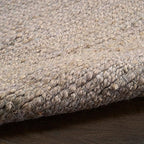 Nourison Home Natural Jute Grey 2' x 3' Area Rug - Easy Clean, Non Shedding, Bed Room, Living Room, Dining Room, Kitchen (2' x 3')