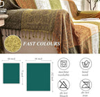 Boho Sofa Cover, Bohemian Throw Blanket Tassels Hippie Decor Covers Couch Chair loveseat Furniture Bed， Bohemian Tribal Fringe slipcover