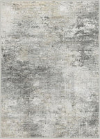 GENIMO Washable Rugs 5x7 Area Rugs for Living Room Bedroom, Modern Lightweight Rug Ultra Soft Indoor Area Rugs 5x7 for Dining Room, Low Pile Carpet with Non Slip Backing, Mist Grey