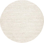SAFAVIEH Natural Fiber Collection Area Rug - 3' Round, Bleach, Handmade Jute, Braided Woven Design, Ideal for Living Room, Bedroom (NF212D)