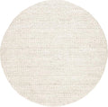 SAFAVIEH Natural Fiber Collection Area Rug - 7' Round, Bleach, Handmade Jute, Braided Woven Design, Ideal for Living Room, Bedroom (NF212D)