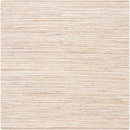 SAFAVIEH Cape Cod Collection Area Rug - 6' Square, Natural & Ivory, Handmade, Braided Design, Ideal for The Living Room, Bedroom, Dining Room (CAP151A-6SQ)