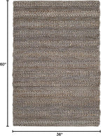 SAFAVIEH Area Rug 3x5 - Natural Fiber Collection - Beige, Handmade Jute, Braided Woven Design, Ideal for Entryway, Living Room, Bedroom (NF212B)