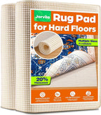 Non-Slip Rug Pad Gripper 8x10 Feet, Anti Skid Mat for Under Area Rugs, Keeps Rugs in Position and Safe, Thick Cushioned Carpet Pad for Hardwood Floors Protection