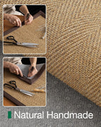 LUMI 3x10 Sisal Runner Rug Non Slip for Hallway, Natural Rustic Carpet No Shedding, Farmhouse Braided Area Mat Indoor High Traffic for Living Room, Entryway, Kitchen, Laundry