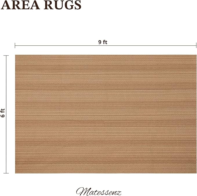 6x9 Area Rugs for Living Room – Machine Washable Boho Woven Rug with Non-Slip Backing, Large Living Room Rug, Mats for Bedroom, Dining Room, Home Office – Soft & Durable, Pet Friendly