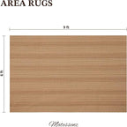 6x9 Area Rugs for Living Room – Machine Washable Boho Woven Rug with Non-Slip Backing, Large Living Room Rug, Mats for Bedroom, Dining Room, Home Office – Soft & Durable, Pet Friendly