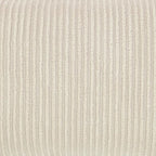 Better Trends Jullian Collection is Super Soft and Light Weight in Bold Stripes Design 100% Cotton Tufted Unique Luxurious Machine Washable Tumble Dry, Euro Sham, Ivory