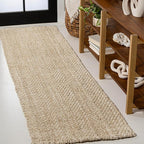 JONATHAN Y Espina Hand Woven Herringbone Chunky Jute Ivory Runner Rug, 2x8, Bohemian, Cottage, Easy-Cleaning for Living Room, Bedroom, Kitchen, Pet Friendly, Non-Shedding (NFR101B-28)