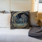 Vintage Dark William Morris Night Moon Forest Decor Pillow Covers 18x18 Double-Sided,Black Forest Decor,Dark Dcademia Floral Decorative Throw Pillow Covers for Home Bedroom Living Room