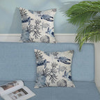 Nautical Coastal Pillow Covers 20x20 Set of 2 Beach Themed Ocean Coral Sea Turtle Decorative Throw Pillows Blue Outdoor Decor Pillow Cases Linen Farmhouse Cushion Case for Sofa Home Holiday