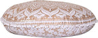 32" Ombre Mandala Bohemian Yoga Meditation Floor Pillow Cover Comfortable Home Cushion Couch Seating Large Zipped Throw Hippie Decorative Ottoman Boho Indian (Golden, 32 inches)