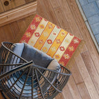 Artistic Jute Hand Woven Rug 2x3 Feet - Multi, Decorative Small Boho Patio Throw Rugs with Fringes Ideal for Entryway, Kitchen, Laundry Room, Balcony | Farmhouse Classic Door Mat for Bedroom Décor