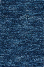 SAFAVIEH Area Rug 4x6 - Natura Collection - Navy & Blue, Handmade Wool Blend, Textured Design, Ideal for Living Room, Bedroom, Dining Space (NAT425N)