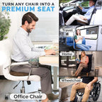 ComfiLife Premium Gel & Memory Foam Seat Cushion – Doctor Recommended Office Chair Cushion, Car Seat Cushion – Chair Cushions for Back & Sciatica Pain Relief – Seat Cushions for Office & Desk (Brown)