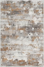 GENIMO 2x3 Rugs for Entryway Entrance, Modern Machine Washable Rug Ultra Soft Indoor Area Rugs 2x3 for Bedroom Kitchen Bathroom, Lightweight Low Pile Carpet with Non Slip Backing, Grey Brown Beige