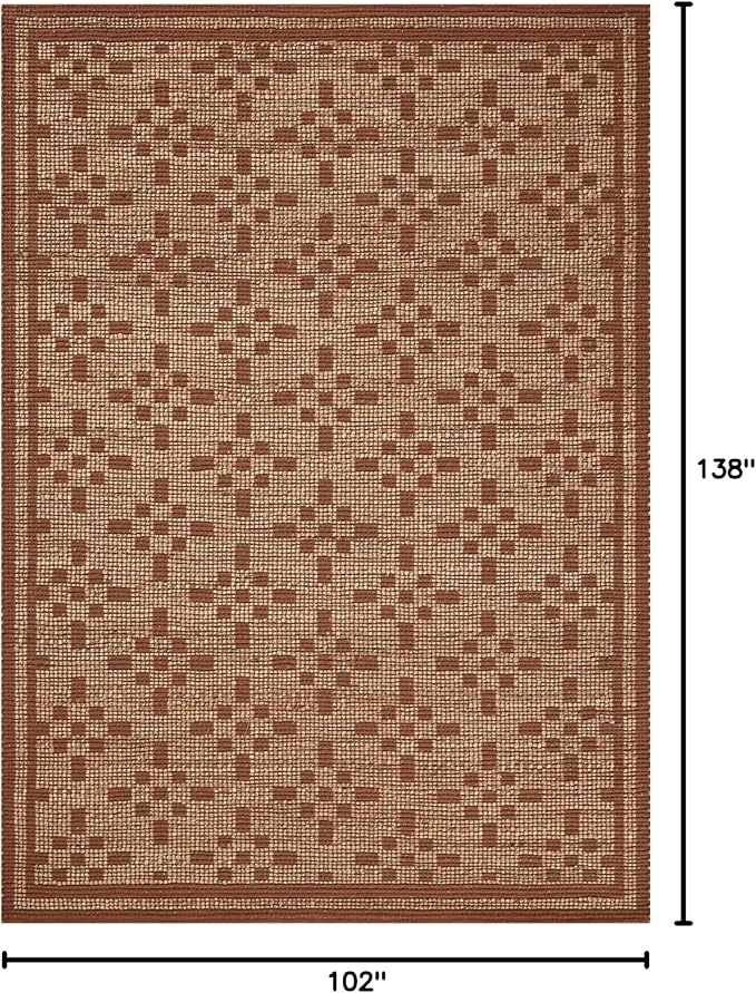 Loloi Chris Loves Julia Judy Collection JUD-07 Natural/Spice 8'-6" x 11'-6" Area Rug