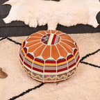 Marrakesh Gallery Bohemian Unstuffed Moroccan Pouf Ottoman, Round Ottoman Foot Rest, Handmade Bean Bag with Large Storage - Cover Floor Chair for Living Room, Bedroom - Ideal as Wedding Gifts