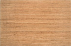Hausattire Hand Woven Jute Braided Rug, 5'x8' – Natural, Reversible Boho Entry Area Rugs for Kitchen, Living Room I Farmhouse Indoor Outdoor Decorative Floor Rug, 60x96 Inches