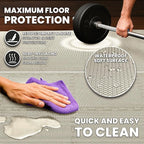 bemaxx Gym Mats Set - 18 pcs EVA Interlocking Foam Floor Tiles (12.6"x12.6"x0.4") 18sqft Protective Gym Flooring Sports Home Workout Exercise Mats Puzzle Garage Fitness Play-Room Pool Treadmill Bike