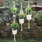 3 in 1 Macrame Kit for Beginners, 3mm x 220yards Cotton Macrame Cord, 3 DIY Macrame Plant Hanger Kits for Adults with Instructions Macrame Supplies Best for Macrame Plant Hanger Kit