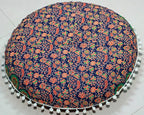 Large Round seat Floor Cushion Chair Ottoman Cover Pouf Pillow Meditation Floor Cushions for Adults Seating pouffe Ottoman Throw Covers Craft Room Furniture for Sitting Cover 22 Inches (Multi Nap)