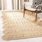 SAFAVIEH Natural Fiber Collection Accent Rug - 3' x 5', Natural, Handmade Farmhouse Rustic Country, Ideal for High Traffic Areas in Entryway, Living Room, Bedroom (NF365B)