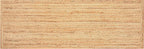 Jute Braided Runner Rug, Natural - 2x6 Feet, Farmhouse Hand Woven Coastal Runners for Hallways, Kitchen, Bedroom, Entry Door | Neutral Boho Beige Floor Carpet for Nursery, Balcony - 24x72 Inches
