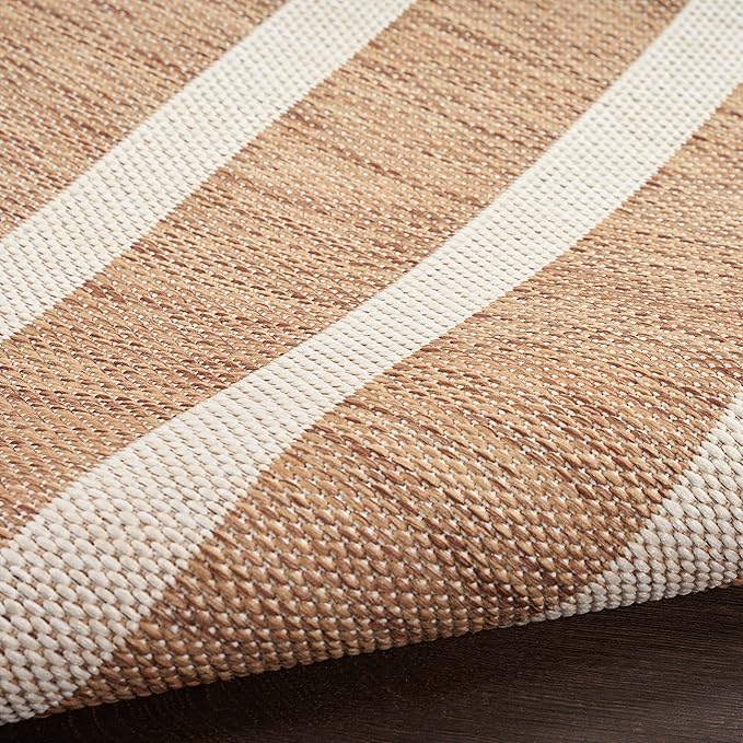 Nourison Home Positano Jute Ivory 2' x 6' Area Rug - Easy Clean, Non Shedding, Bed Room, Living Room, Dining Room, Kitchen (6' Runner)