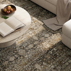 Washable Rugs for Living Room: 10x14 Area Rugs for Bedroom Ultral Soft Non-Slip Stain Resistant Vintage Boho Large Carpet for High-Traffic Dining Room - Farmhouse Decor
