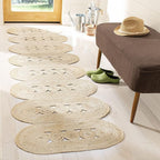 SAFAVIEH Natural Fiber Collection Runner Rug - 2'3" x 12', Ivory, Handmade Farmhouse Braided Woven Jute, Ideal for High Traffic Areas in Living Room, Bedroom (NF365A)