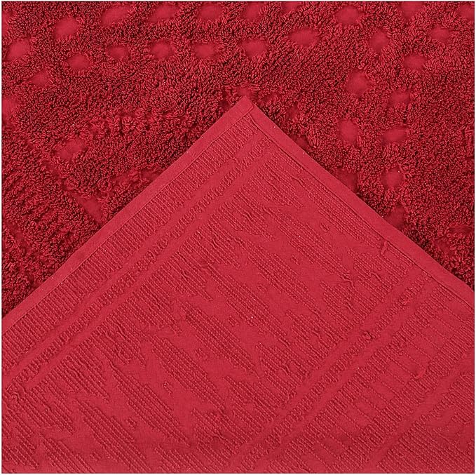 Better Trends 3 Pieces Set Chenille Bedspread Full/Double Size 100% Cotton Chenille Bedding Lightweight Medallion Pattern Bedroom Decor Rio Collection