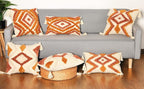 Merrycolor Boho Lumbar Throw Pillow Cover 12x20 inch,Bohemian Tufted Decorative Pillow Covers with Tassels for Couch Sofa Bedroom Living Room
