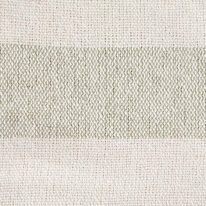 DII Rustic Farmhouse Cotton Cabana Striped Blanket Throw with Fringe, 50 x 60 - Cabana Striped Artichoke