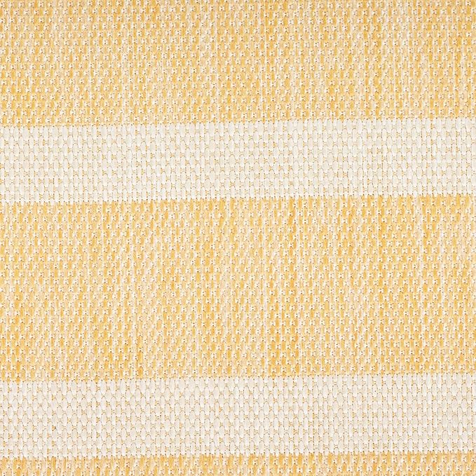Nourison Home Positano Yellow Ivory 7' x 10' Area Rug - Easy Clean, Non Shedding, Bed Room, Living Room, Dining Room, Kitchen (7' x 10')