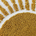 Boho Throw Pillow Covers 12x20 Inch Sun Tufted Lumbar Pillow Covers with Tassels, Bohemian Farmhouse Decorative Cushion Cover for Couch Sofa Bedroom Living Room Home Decor (Yellow-Thin)