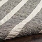 Nourison Home Positano Charcoal Ivory 7' x 10' Area Rug - Easy Clean, Non Shedding, Bed Room, Living Room, Dining Room, Kitchen (7' x 10')