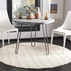 SAFAVIEH Natural Fiber Collection Area Rug - 3' Round, Bleach, Handmade Jute, Braided Woven Design, Ideal for Living Room, Bedroom (NF212D)