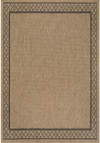 Easy Jute Rugs 5x7 Frame Natural Color Living Room Indoor Outdoor Area Rug for Patio and Kitchen Rug High Traffic Washable Easy to Clean Solid Boho Woven Design Carpet (5 x 7)