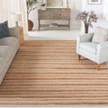 SAFAVIEH Area Rug 8x10 - Natura Collection - Large - Natural & Beige, Handmade Wool, Ideal for Living Room, Bedroom, Dining Space (NAT501A)