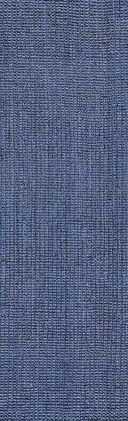 JONATHAN Y Pata Hand Woven Chunky Jute Navy Runner Rug, 2x12, Bohemian, Rustic, Cottage, Easy-Cleaning for Living Room, Bedroom, Kitchen, Non-Shedding (NRF102D-212)