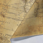 Old World Map Tapestry, Vintage Geographical Distribution Wall Hanging, Brown Historical Atlas Educational Poster for Wall Classroom Bedroom Living Room Office 60x40 Inch