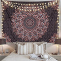 Edeesky Black Pink Mandala Tapestry Wall Hanging Vintage Tapestries Aesthetic Hippie Decor Bohemian Wall Art Boho Home Decoration for Bedroom,Living Room,Dorm